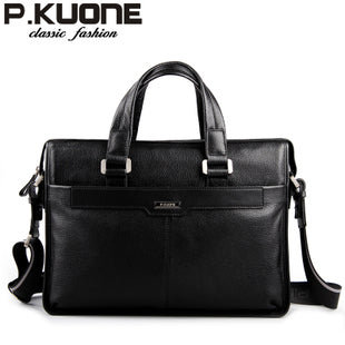 Genuine leather laptop bag