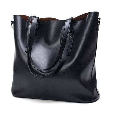 Bolsas Feminina PU Oil Wax Leather Women Bag
