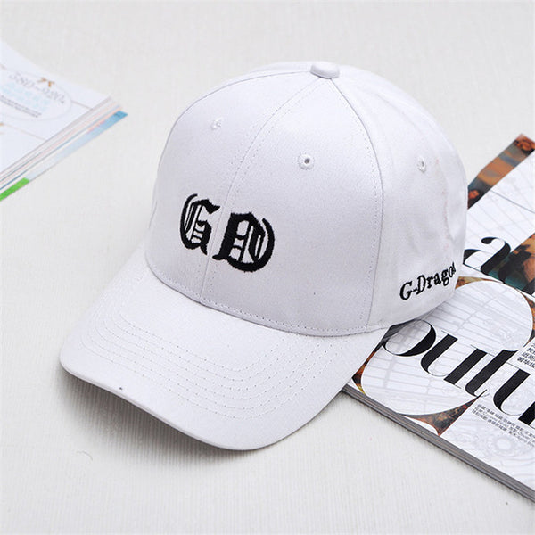 Kpop fashion GDRAGON GD letter embroidery hat