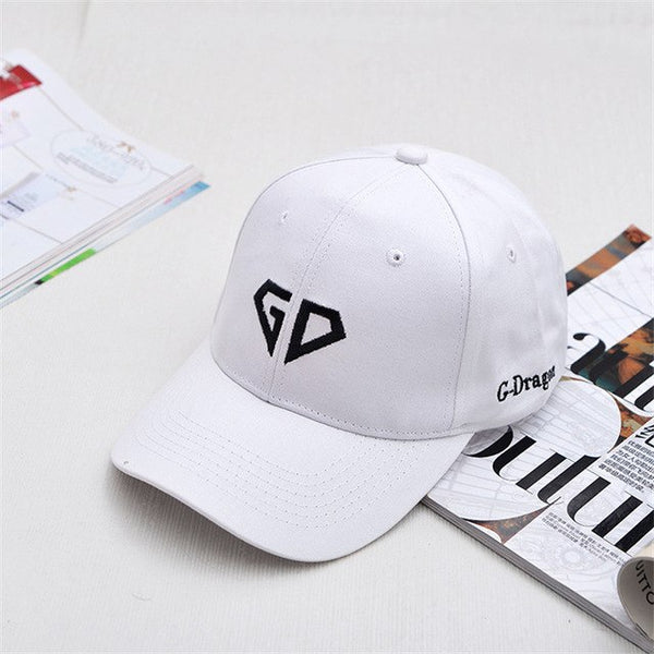 Kpop fashion GDRAGON GD letter embroidery hat