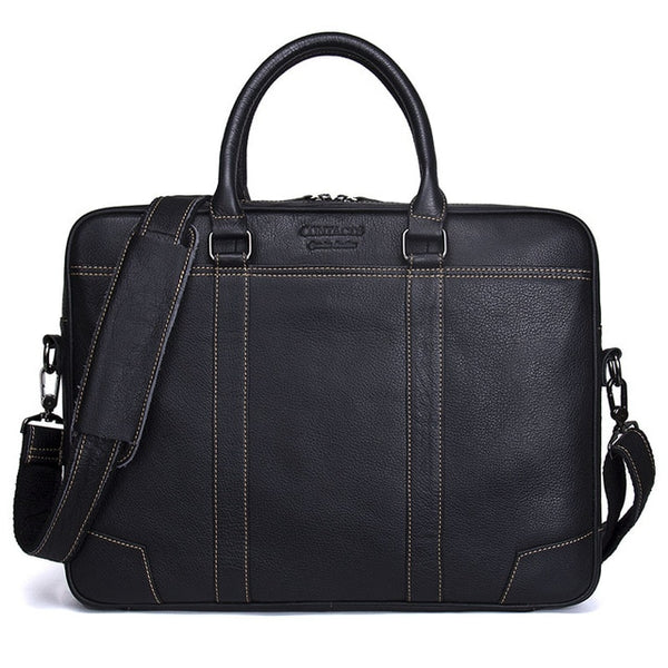 Genuine Leather Men Laptop Bag