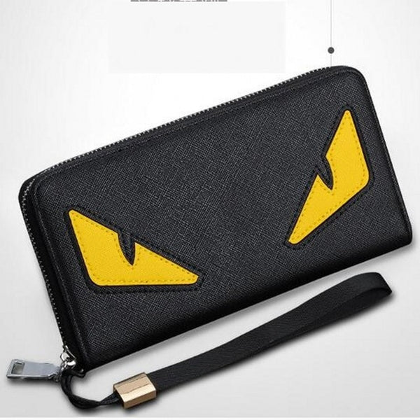 Long Eyes Anime Men Leather Wallets