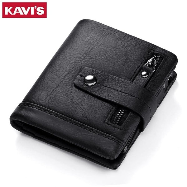 KAVIS Genuine Leather Wallet for Men