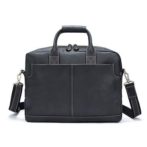 WESTAL Genuine Leather Laptop Bag