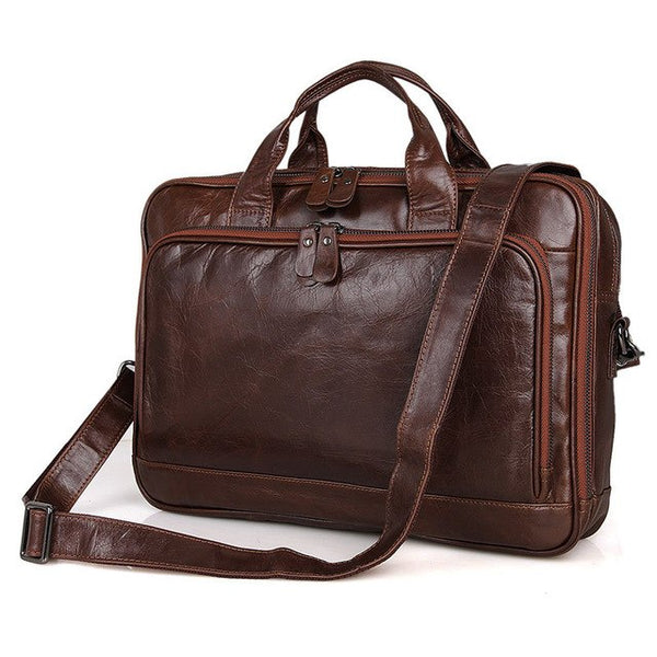 J.M.D Classic 100% Genuine Leather Men's Laptop Bag
