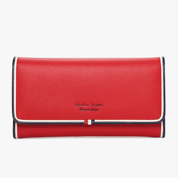 Jamarna Genuine Leather Long Clutch Purse Female