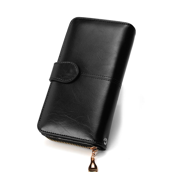 Women Trifold Coin Purse Multifunction Zipper