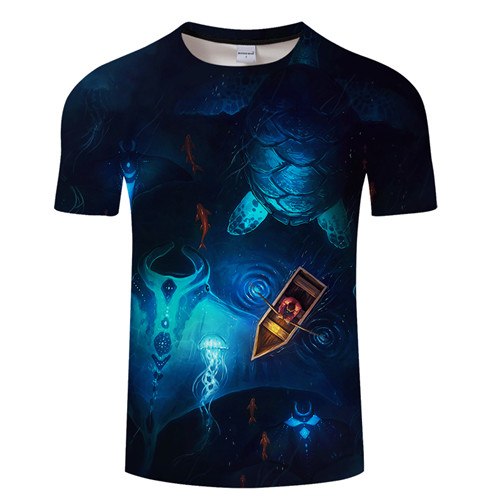 Night Fish By JojoesArt 3D Print t shirt