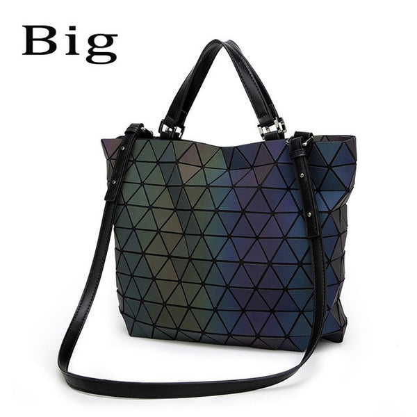Luminous Plain Folding Women Crossbody Shoulder Bag