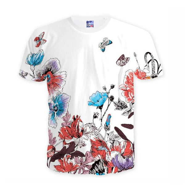 Mr.BaoLong New design colorful Butterflies 3D printed Men's T-shirt