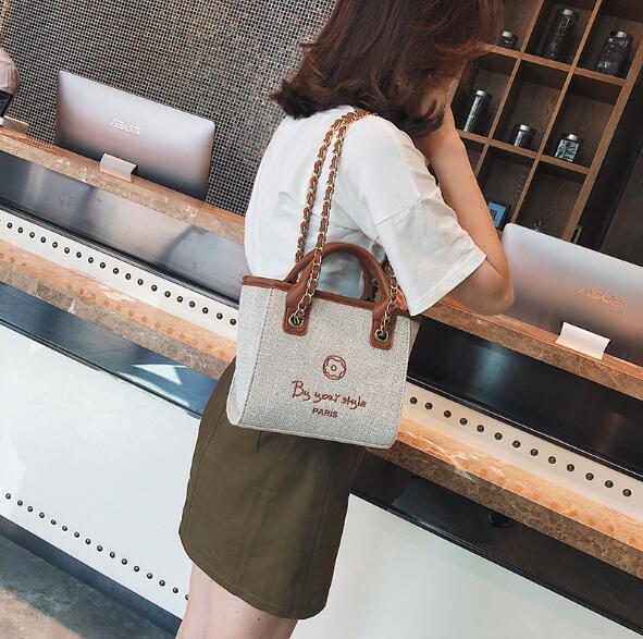 Luxury Canvas Chain Women Handbags