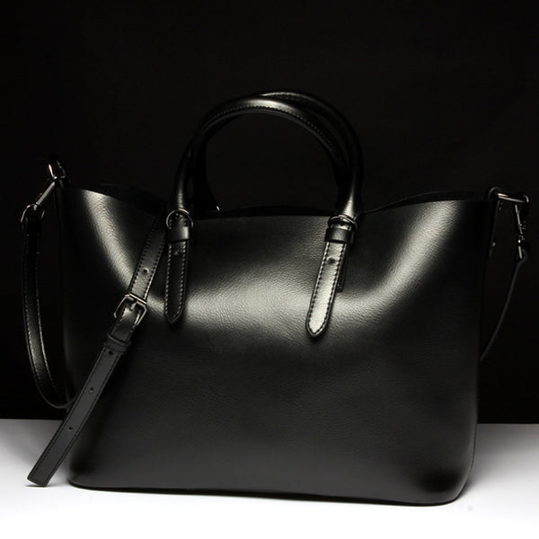 DIENQI Genuine Leather Handbag