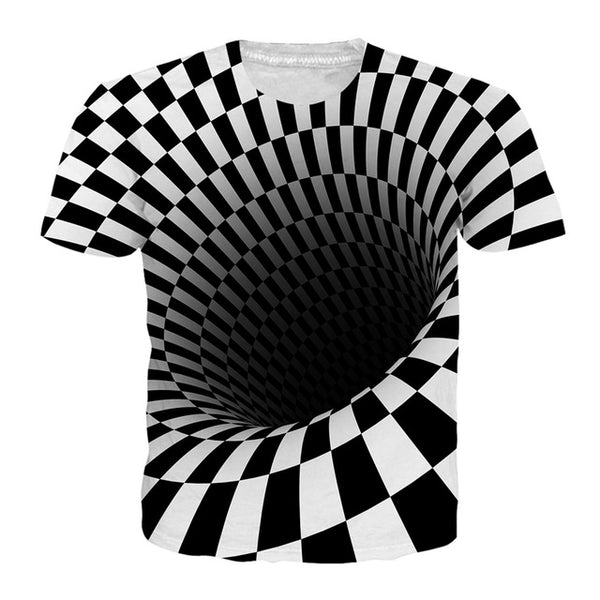 Alisister Vortex Whirlpool Print Funny Summer 3d T Shirt