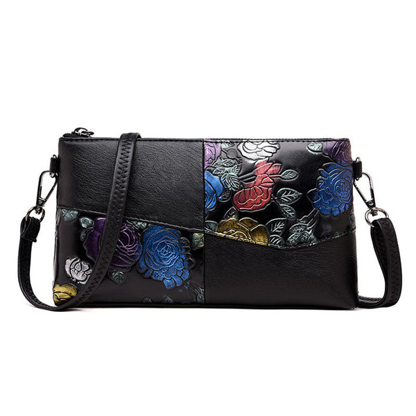 Day Clutches Hand Painted Flower Women messenger shoulder bag