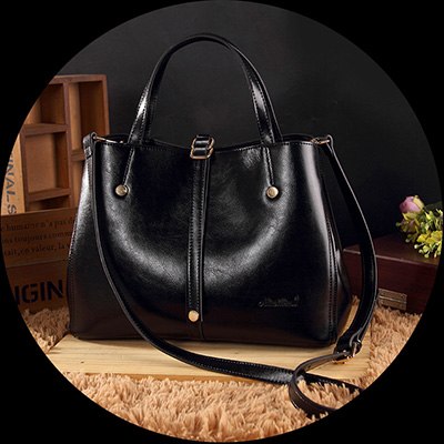 LEFTSIDE Oil Wax Leather Handbags For Women