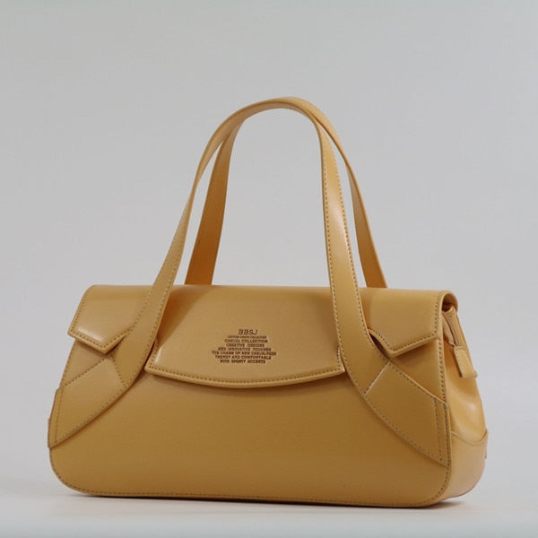 Retro Pillow Women leather Handbag