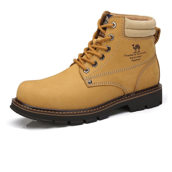 CAMEL Men's Genuine Leather Martin Boats