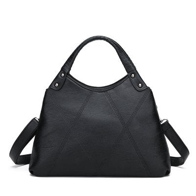 HANEROU Women PU Leather Shoulder Bag