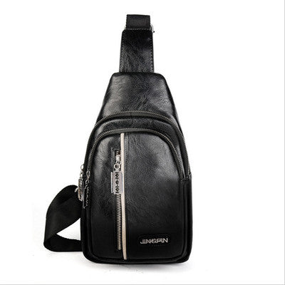 PU leather shoulder bags for male