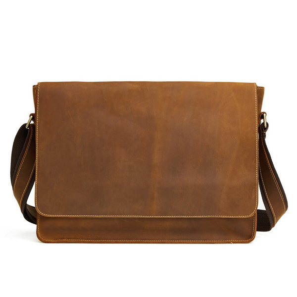 Nesitu Vintage Brown Cow Leather Bags