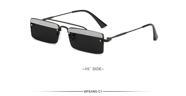 WFEANG Sunglasses Women Square Sun Glasses