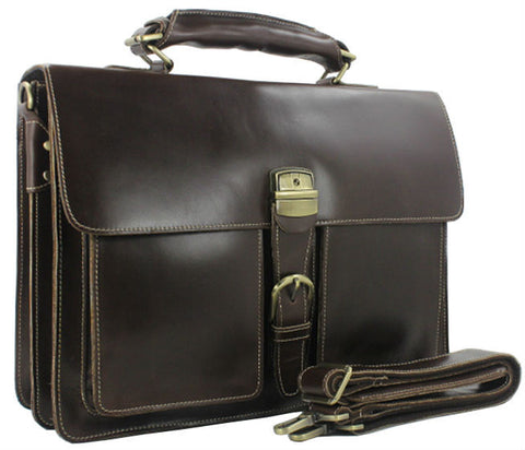 Luxury Genuine Leather Men laptop Bag