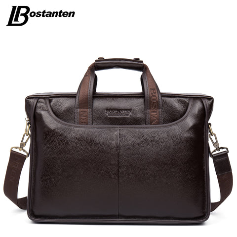 Bostanten  Genuine Leather Laptop Bag