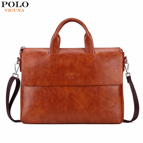 VICUNA POLO Bright Color leather Laptop bag