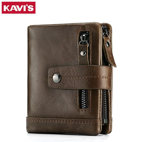 KAVIS Genuine Leather Wallet for Men