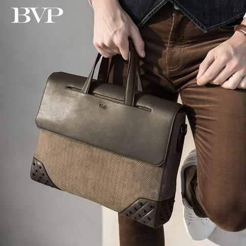 BVP Cow Genuine Leather Laptop bag