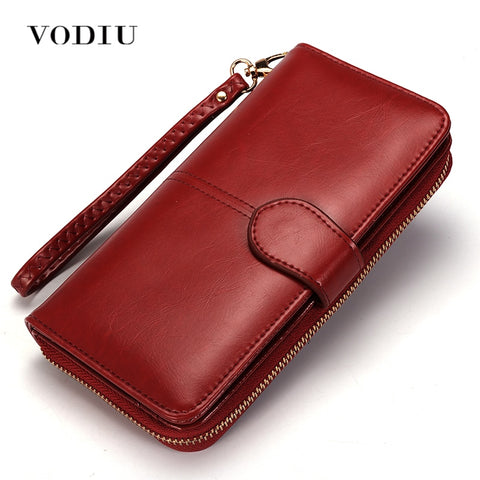 Women Trifold Coin Purse Multifunction Zipper