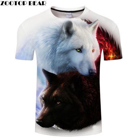 Wolf Printed T shirts