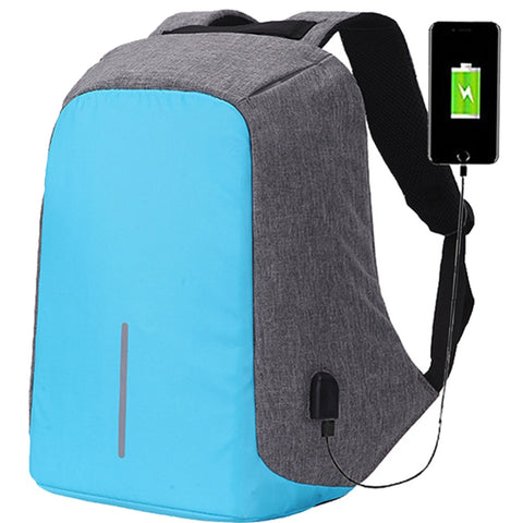 Oxford Waterproof Backpack With Usb Charging