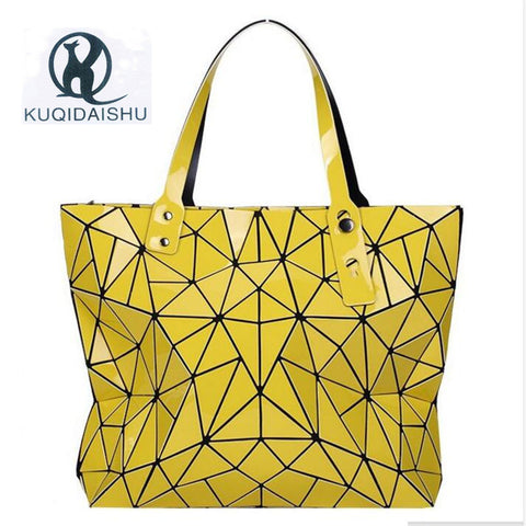 Geometry Hologram Top-Handle Bag