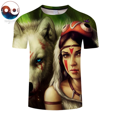 Princess Mononoke wider By JojoesArt 3D Print t shirt