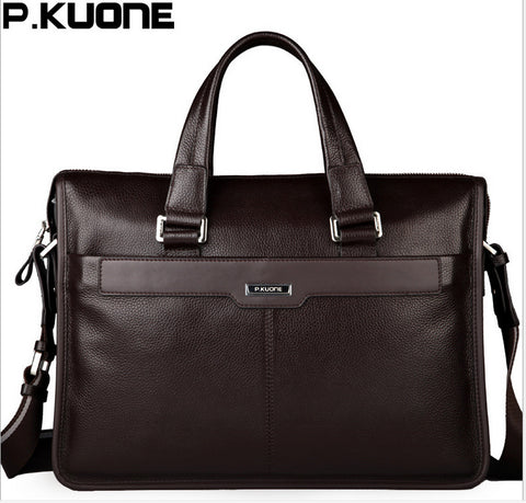 P.KUONE men laptop handbag