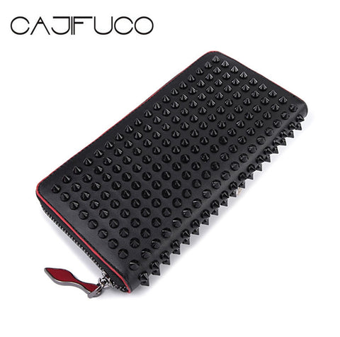 CAJIFUCO Women Luxury Genuine Leather Wallet