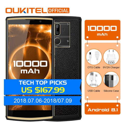 OUKITEL K7 Android 8.1 6.0"  Smartphone