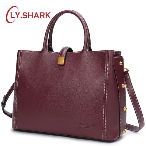 LY.SHARK Ladies' Genuine Leather Handbag