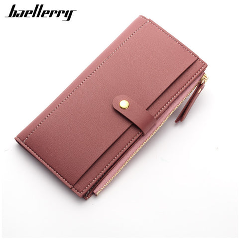 Long Solid Luxury Women Wallets