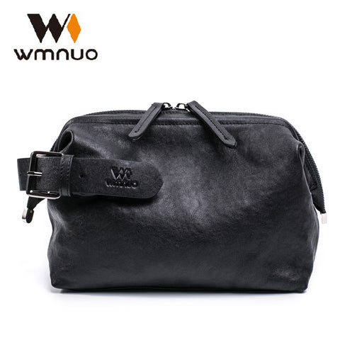 Wmnuo Soft Sheepskin Men Clutch  Bag